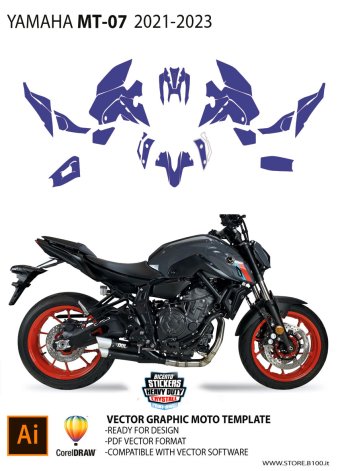 Dima moto Yamaha MT 07 2021-2023